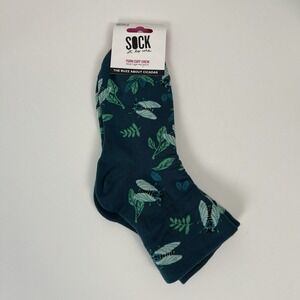 Sock it to me -The Buzz About Cicadas- Turn cuff crew Sock Women's US shoe 5-10‎